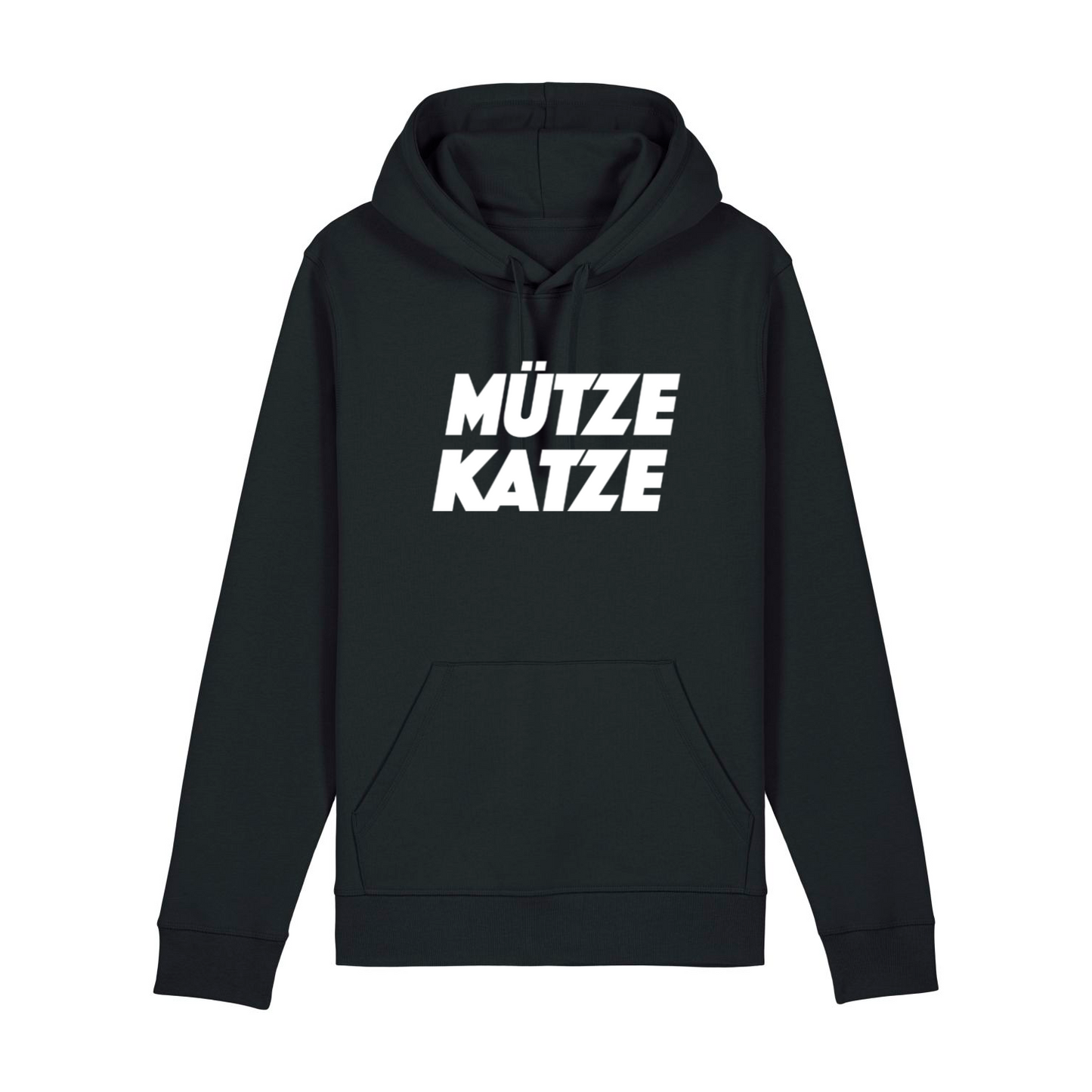 MÜTZE KATZE (LOGO) WEISS - HOODIE