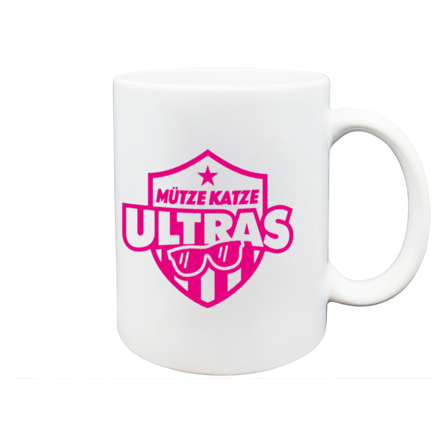 Mütze Katze Ultras - Tasse Weiss