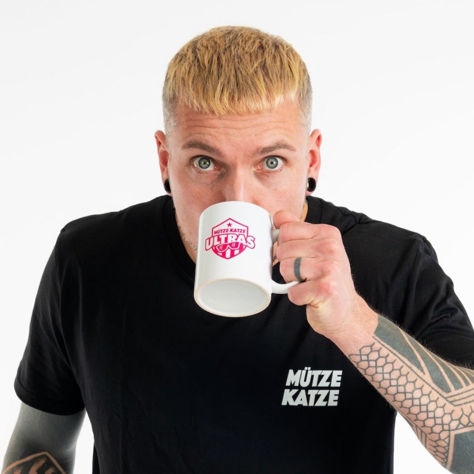 Mütze Katze Ultras - Tasse Weiss